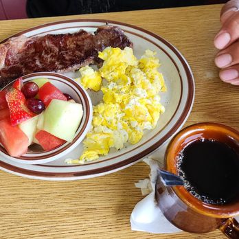 The Pancake House - New York Steak and eggs with pancakes meal. - Breakfast & Brunch Near Me - El Cajon, California The Pancake House - New York Steak and eggs with pancakes meal. - Breakfast & Brunch Near Me - El Cajon, California