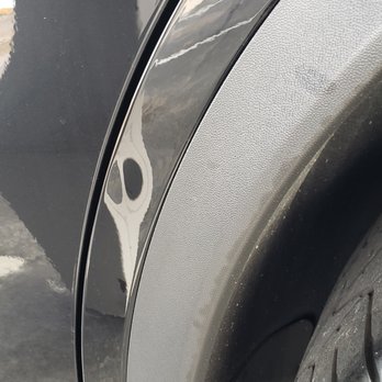 Dent Free Las Vegas - Dent in the wheel arch of a new Mercedes AMG GLE 43.  Evo got it out perfectly! - Mobile Dent Repair Near Me - Las Vegas, Nevada