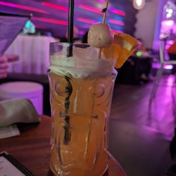 One of their cocktails, they all seem to come in fun glasses!