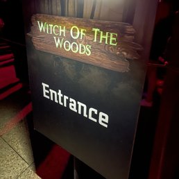 Entrance to "Witch of the Woods" newer haunted house.