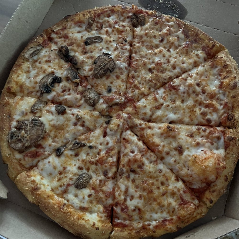 Domino's Pizza - half mushroom half cheese - Pizza Near Me - Rimforest, California Domino's Pizza - half mushroom half cheese - Pizza Near Me - Rimforest, California