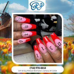 Rainbow Nails 9 - Add some sparkle, flowers, or abstract vibes - nail art makes it happen!  Book today!