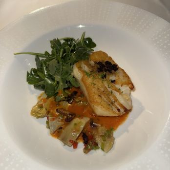 Pisces - Olive Oil-Poached Glacier 51 Sea Bass - Mediterranean Near Me - Las Vegas, Nevada