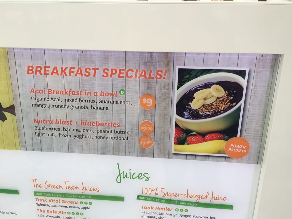 TANK JUICE BAR Juice Bars & Smoothies 7 Catherine St, Waitakere