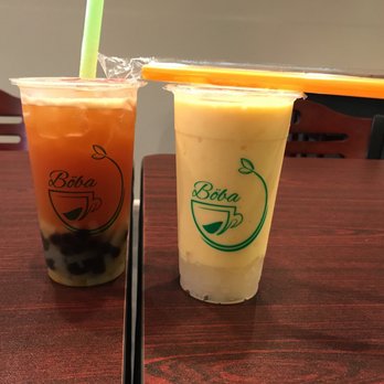 Böba - Passion fruit black tea and mango smoothie.. SWEET:) - Bubble Tea Near Me - Bothell, Washington