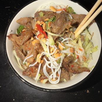 Daily Bánh Mi - Vermicelli noodle bowl (pork) assembled at my house - Bakeries Near Me - San Antonio, Texas