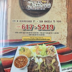 Casa Jalisco - Menu p1