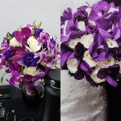 Nirvana Flower - The one on the right is what I was given. Who has flower buds in the Wedding bouquet.