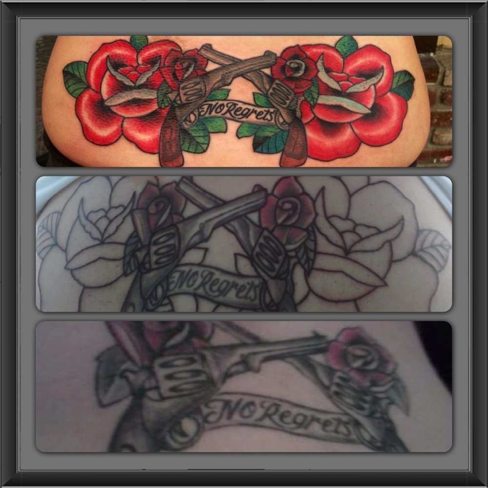 Chacmool Studio - Cover up. Traditional style tattoo by Lalo - Tattoo Near Me - Oxnard, California Chacmool Studio - Cover up. Traditional style tattoo by Lalo - Tattoo Near Me - Oxnard, California