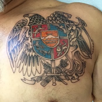 Graffiti Palace Tattoo - Armenian coat of arms. - Tattoo Near Me - North Hollywood, California Graffiti Palace Tattoo - Armenian coat of arms. - Tattoo Near Me - North Hollywood, California
