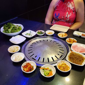 Mr BBQ - The sides lining up for the meat main event. - Korean Near Me - Fullerton, California
