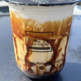 Ding Tea - Hawthorne - Monster Boba Latte - Bubble Tea Near Me - Hawthorne, California