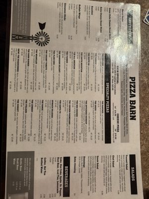 Menu photo 1 Pizza Barn Edgewood, NM