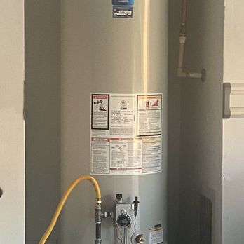 HEB Plumbing and Sprinkler - Kathlyn Smith - Water heater that was installed in the garage that was brought up to code with new insulation installed on water pipes - Plumbing Near Me HEB Plumbing and Sprinkler - Kathlyn Smith - Water heater that was installed in the garage that was brought up to code with new insulation installed on water pipes - Plumbing Near Me
