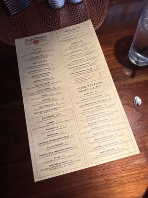 Menu photo 1 Bella Monica Raleigh, NC