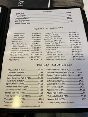 Menu photo 5 DOJO SUSHI Las Vegas, NV Menu photo 5 DOJO SUSHI Las Vegas, NV