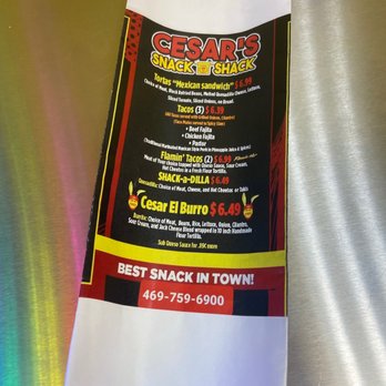 Cesar's Snack Shack - Menu - Cheesesteaks Near Me - Duncanville, Texas Cesar's Snack Shack - Menu - Cheesesteaks Near Me - Duncanville, Texas