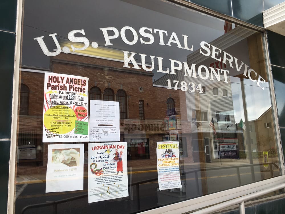 US POST OFFICE 901 Chestnut St Frnt, Kulpmont, Pennsylvania Post
