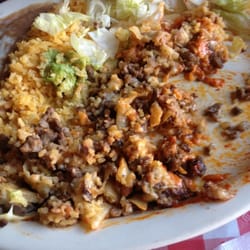 Sanchez Plaza - Burrito full of rice and bean hardly any beef!