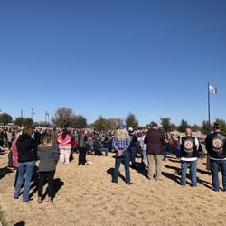 Texas State Veterans Cemetery at Abilene - Our speaker was a retired 4 star general