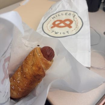 Miller's Twist - Hot Beef Sausage Pretzel Wrap - Pretzels Near Me - Philadelphia, Pennsylvania