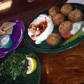 Simply Falafel - Falafel platter, sub hummus for rice. - Mediterranean Near Me - Edmond, Oklahoma Simply Falafel - Falafel platter, sub hummus for rice. - Mediterranean Near Me - Edmond, Oklahoma