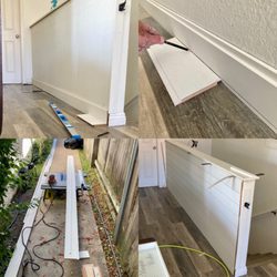 First Class Handyman - Finish carpentry. Shiplap install.