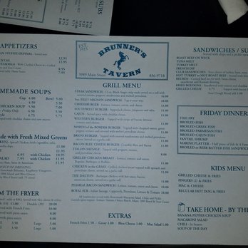 Brunner's Tavern - Menu - Pubs Near Me - Buffalo, New York Brunner's Tavern - Menu - Pubs Near Me - Buffalo, New York