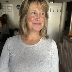 Kimberly Bamford - A shag cut and highlights for fall.
