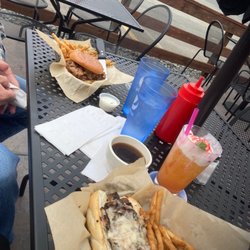 RH Pub & Grill - Pulled pork, barbecue sandwich, and French dip the locks and the tutti-frutti drink