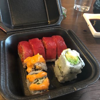 Go Fish Sushi - Go Fish Special Roll and Tempura Asparagus Roll - Japanese Near Me - Broomfield, Colorado