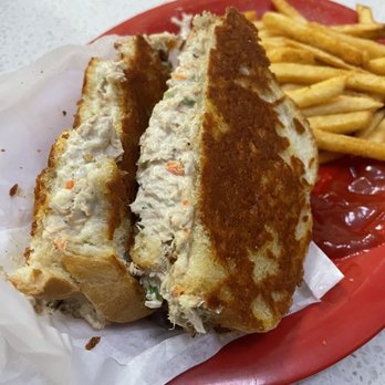 Chris's Burgers - I feel like Conor O Brian from Fast n Furious, keep coming back for these Tuna Melts. Cheese toasted on the outside of the bread. - Burgers Near Me - Rialto, California