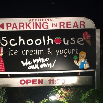 Schoolhouse Ice Cream - sign out front - Ice Cream & Frozen Yogurt Near Me - Harwich Port, Massachusetts