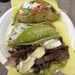 Pastor, Steak and chicken taco Pastor, Steak and chicken taco