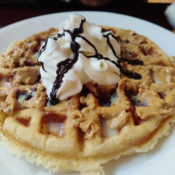 Silk Road Cafe - Condensed milk peanut butter waffle - Coffee & Tea Near Me - New York, New York Silk Road Cafe - Condensed milk peanut butter waffle - Coffee & Tea Near Me - New York, New York