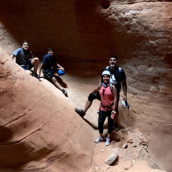 Red Desert Adventure - Family photo in a cave - Tours Near Me