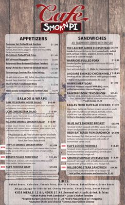 Menu photo 5 Cafe Smok N Pi De Soto, MO Menu photo 5 Cafe Smok N Pi De Soto, MO