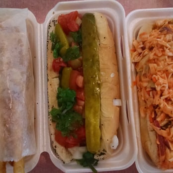 Loops - (l-r) Fries, Loop Dog, Chicago FireDog - Greek Near Me - Columbus, Ohio