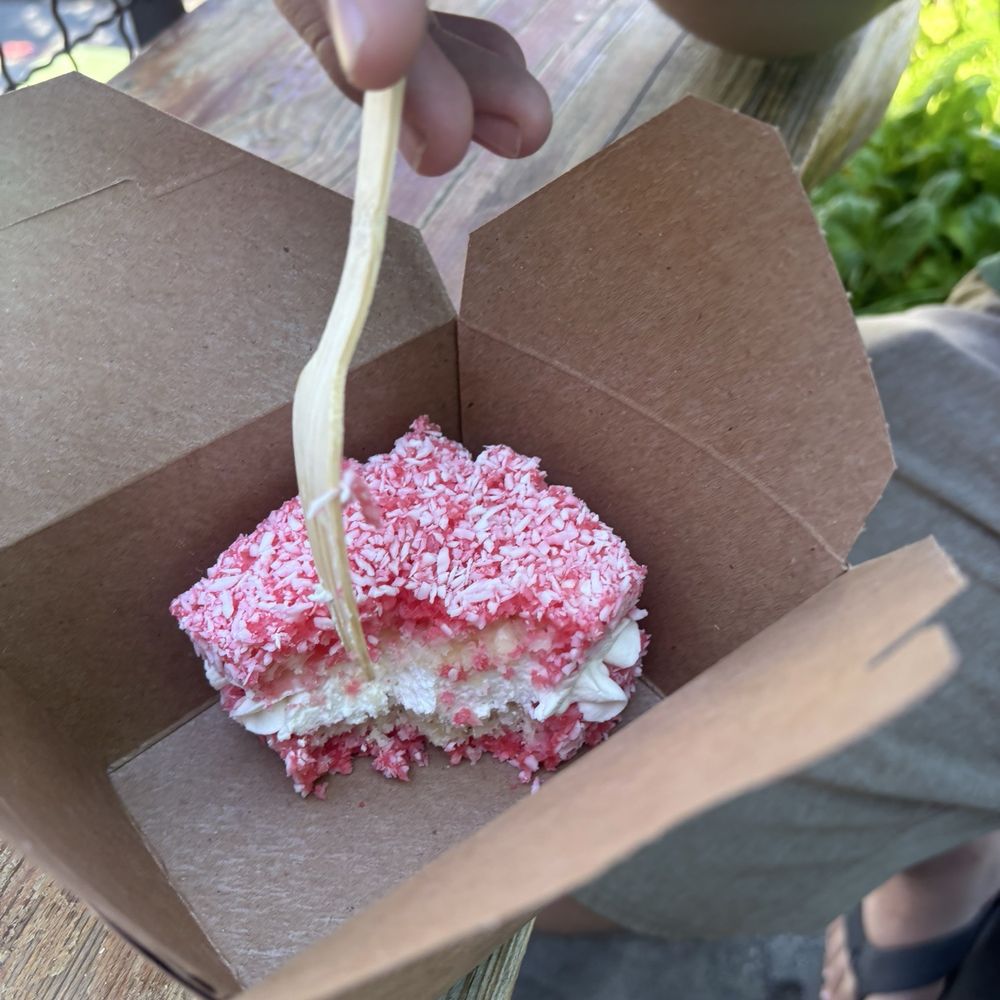 Pino Pies - Raspberry and coconut lammington :) - Desserts Near Me - June Lake, California