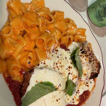 Parm - Rigatoni Carbone w/ Chicken Parm - Italian Near Me - New York, New York Parm - Rigatoni Carbone w/ Chicken Parm - Italian Near Me - New York, New York