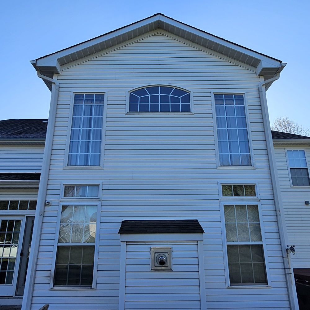 Hinkle's Pressure Washing - Here is the back of the house.  No more grilling grease or pellet stove grime! - Window Washing Near Me