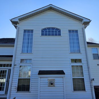 Hinkle's Pressure Washing - Here is the back of the house. No more grilling grease or pellet stove grime! - Window Washing Near Me Hinkle's Pressure Washing - Here is the back of the house. No more grilling grease or pellet stove grime! - Window Washing Near Me