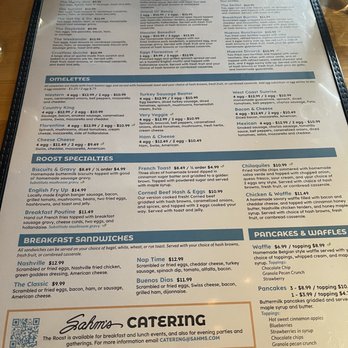 The Roost - menu - Breakfast & Brunch Near Me - Indianapolis, Indiana