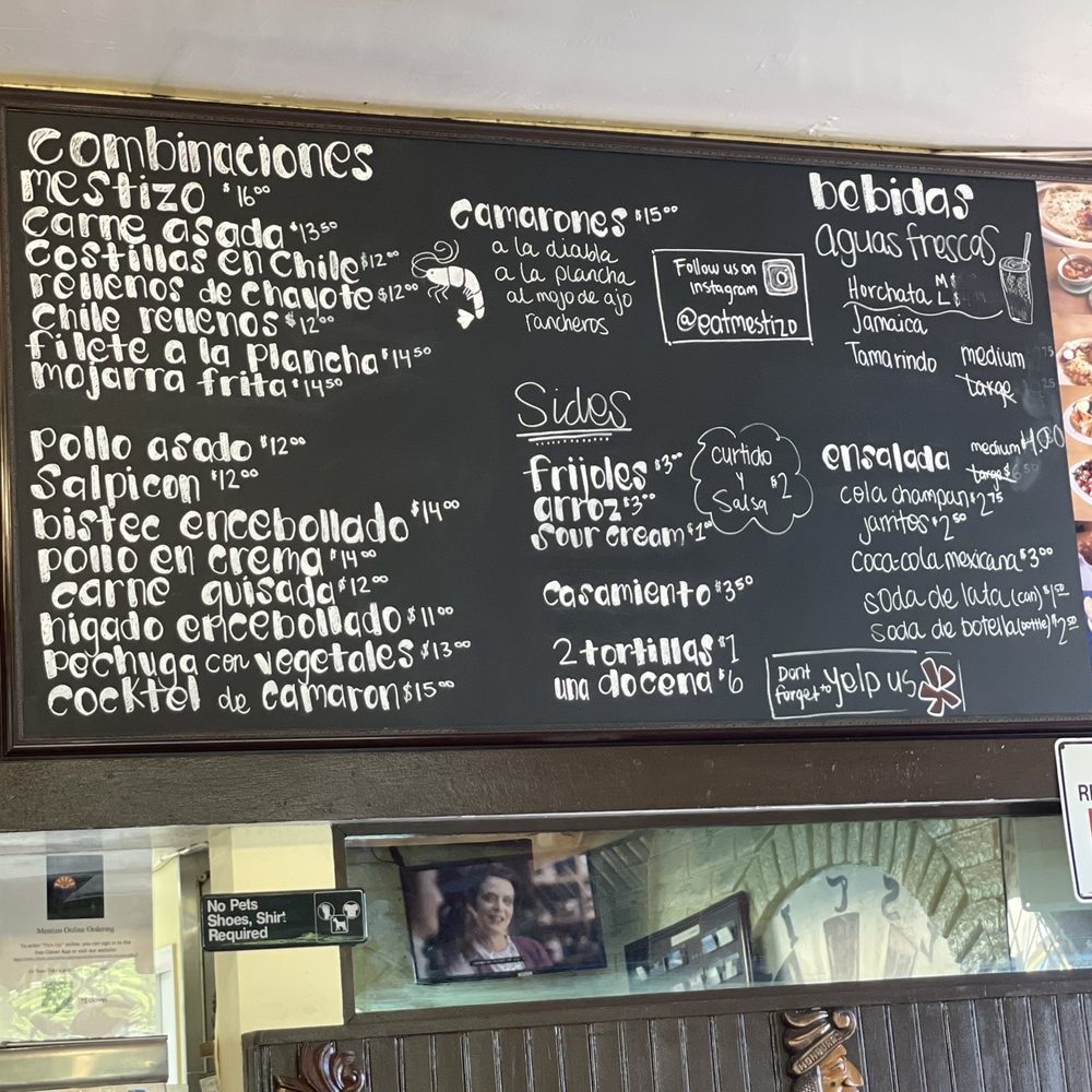 Mestizo Restaurant - Menu - Mexican Near Me - Mission Hills, California