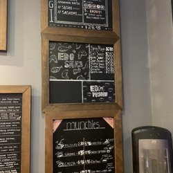 Edo Takeout - Eso menu posted on a blackboard! Genius!