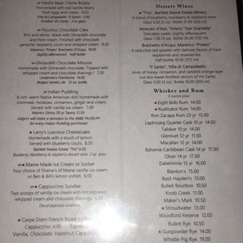 Galyn's - Dessert menu - Seafood Near Me - Bar Harbor, Maine Galyn's - Dessert menu - Seafood Near Me - Bar Harbor, Maine