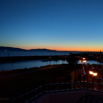 Hotel Bellwether - dusk view from lighthouse - Hotels Near Me - Bellingham, Washington Hotel Bellwether - dusk view from lighthouse - Hotels Near Me - Bellingham, Washington