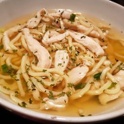 Jack Chen's - Chicken noodle soup.