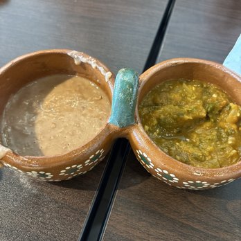 La Cocina De Lulu - Beans and salsa for chips. - Mexican Near Me - Baytown, Texas