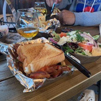 Live Edge Brewing Company - BLT side salad and ipa - Breweries Near Me - Burt, New York Live Edge Brewing Company - BLT side salad and ipa - Breweries Near Me - Burt, New York